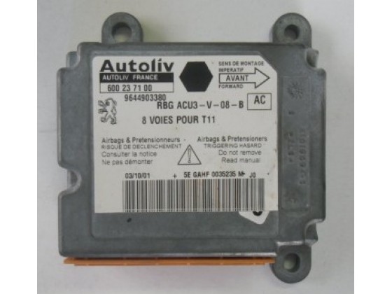 Centralina Airbag Peugeot 206 1998 ca41
